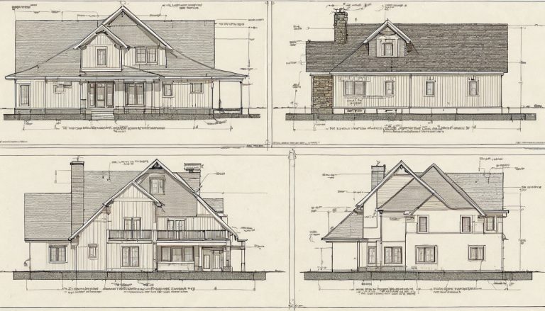 How should residential architecture drawings communicate elevation control editorial visual